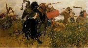 Viktor Vasnetsov Fight of Scythians and Slavs Sweden oil painting artist